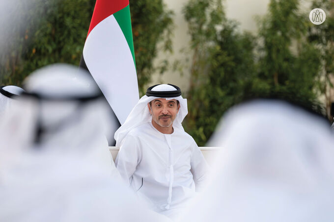 Hazza bin Zayed receives well-wishers for holy month of Ramadan
