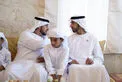 Khaled bin Mohamed bin Zayed offers condolences on the passing of Meera bint Rashid Al Mazrouei