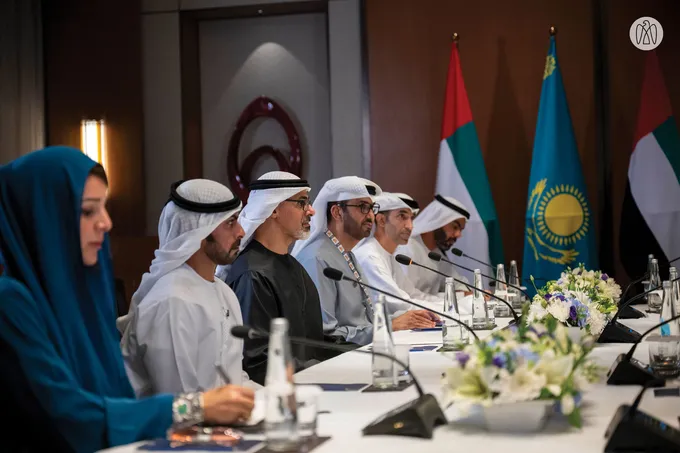 Crown Prince of Abu Dhabi meets President of Kazakhstan on sidelines of BRICS Summit