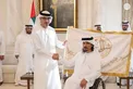 Hazza bin Zayed receives sheikhs, officials and citizens at Al Maqam Palace in Al Ain Region