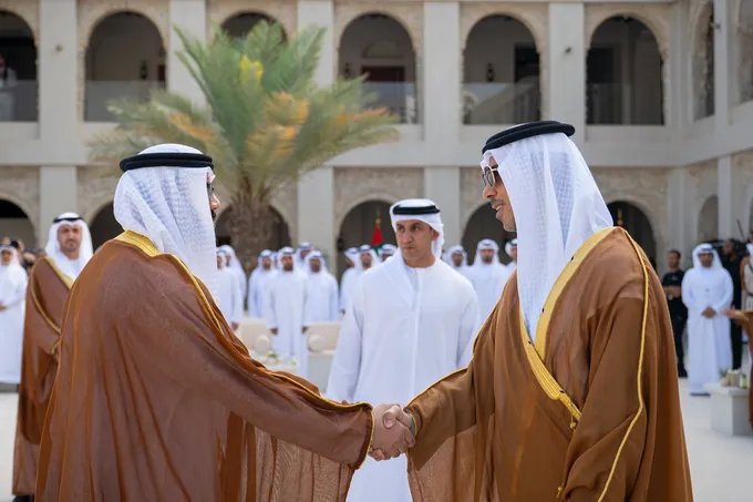 Mansour bin Zayed attends group wedding reception for Abu Dhabi citizens at Qasr Al Hosn