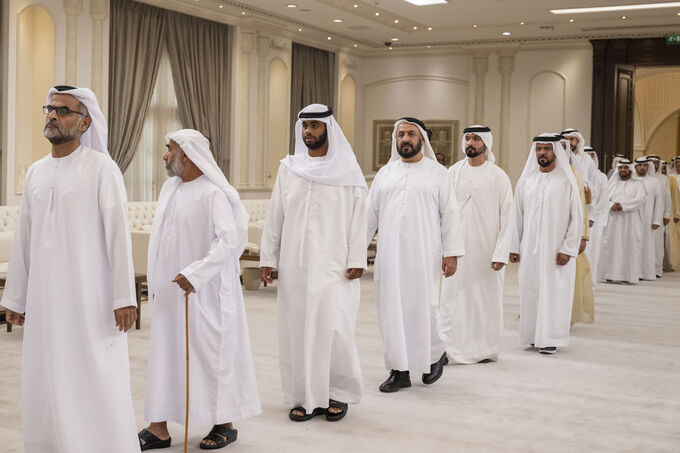 UAE President receives Rulers of Emirates, Crown Princes on Eid Al Adha