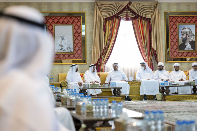 Theyab bin Mohamed bin Zayed offers condolences on the passing of Shamma Suhail Al Yabhouni Al Dhaheri