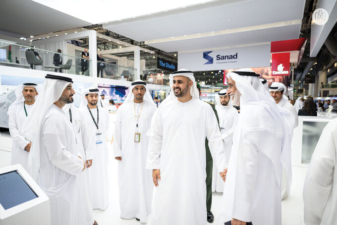 Theyab bin Mohamed bin Zayed visits Dubai Airshow 2023 