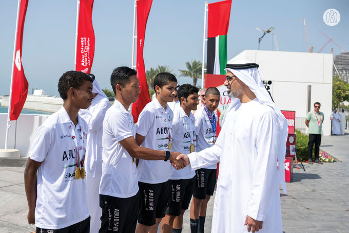 Khaled bin Mohamed bin Zayed attends UAE Tour