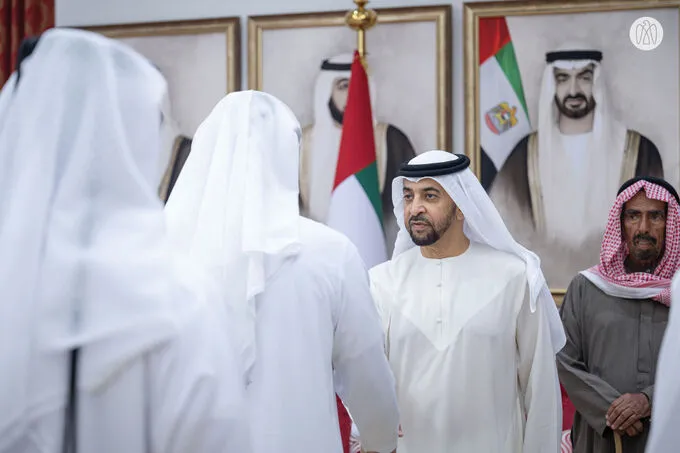 Hamdan bin Zayed receives Al Dhafra citizens and Liwa International Festival 2025 committee
