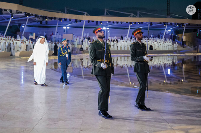 Ruler of Umm Al Quwain witnesses Commemoration Day ceremony at Wahat Al Karama