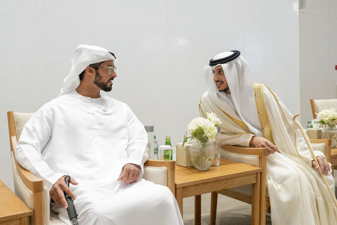 Zayed bin Hamdan bin Zayed attends Salem Khalfan Al Qubaisi wedding reception