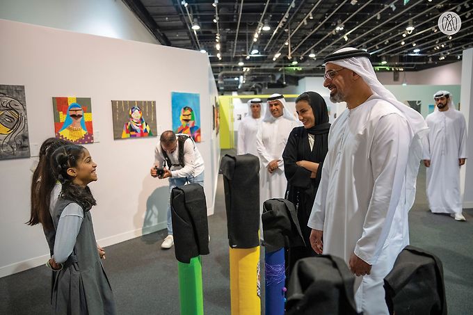 Khaled bin Mohamed bin Zayed visits National Identity in Visual Arts exhibition