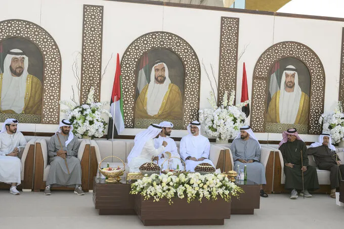 Khaled bin Mohamed bin Zayed attends Hamad Jumaa Al Suwaidi wedding reception