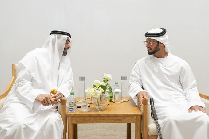 Zayed bin Hamdan bin Zayed attends Salem Khalfan Al Qubaisi wedding reception