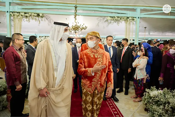 Khaled bin Mohamed bin Zayed attends wedding of President of Indonesia’s son, in Solo, Indonesia