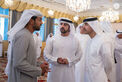 Hamdan bin Mohammed bin Rashid receives Hazza bin Zayed in Dubai