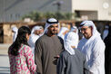 In the presence of Hamed bin Zayed, Khaled bin Mohamed bin Zayed visits Al Hosn Festival