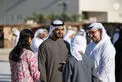 In the presence of Hamed bin Zayed, Khaled bin Mohamed bin Zayed visits Al Hosn Festival
