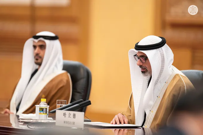Crown Prince of Abu Dhabi and Premier of China discuss strengthening comprehensive strategic partnership and expanding cooperation