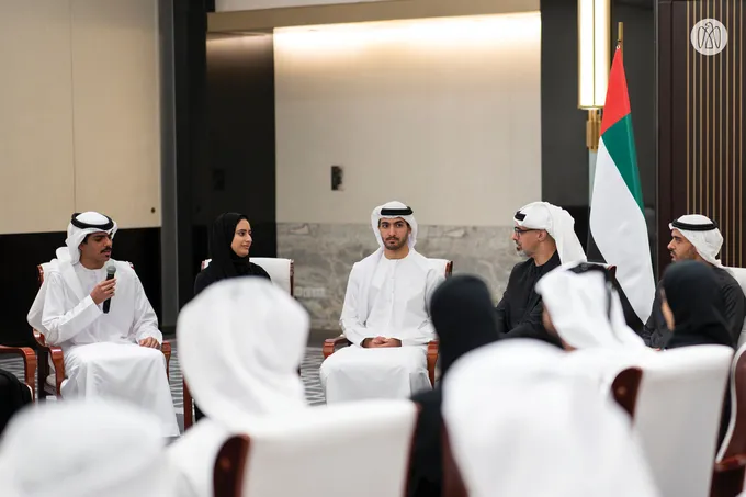 Crown Prince of Abu Dhabi meets UAE Nationals studying in Beijing
