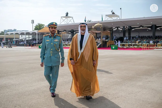 Under the patronage of the UAE President, Khaled bin Mohamed bin Zayed attends Police College graduation ceremony