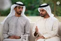 Hazza bin Zayed receives sheikhs, officials and citizens at Al Maqam Palace in Al Ain Region
