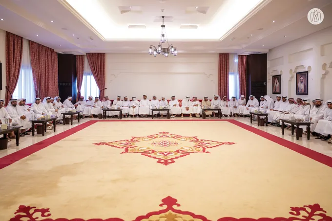 Hazza bin Zayed meets dignitaries and citizens of Sweihan and Nahil areas in Al Ain Region