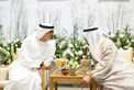 Khaled bin Mohamed bin Zayed and Saif bin Zayed attend Mohamed Faraj bin Hamoodah wedding reception