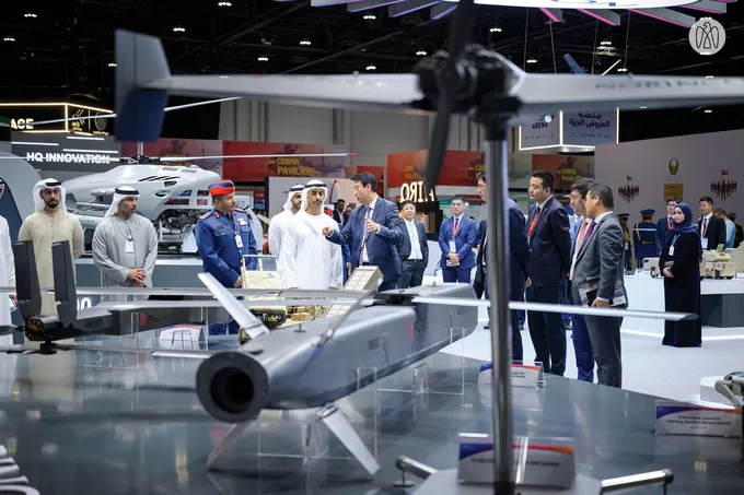 Hamdan bin Mohamed bin Zayed visits UMEX and SimTEX 2026