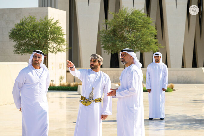 Accompanied by Khaled bin Mohamed bin Zayed, Theyazin bin Haitham Al Said visits Louvre Abu Dhabi