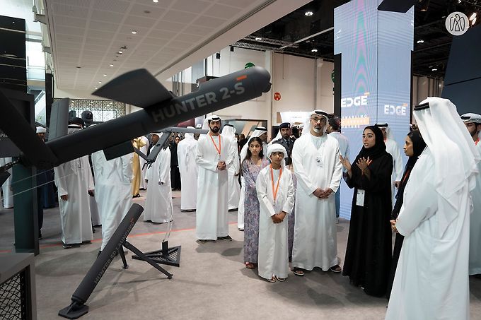Khaled bin Mohamed bin Zayed visits IDEX and NAVDEX 2023