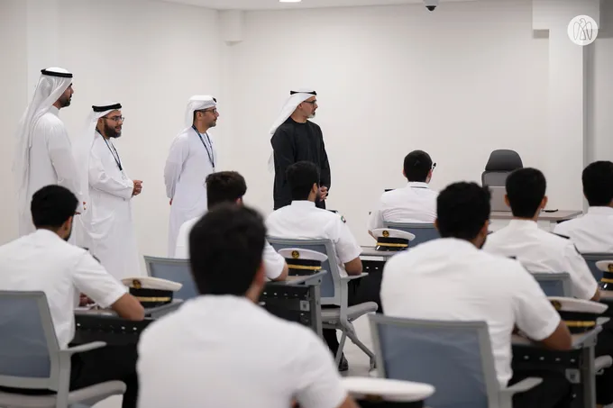 Khaled bin Mohamed bin Zayed tours new headquarters of Abu Dhabi Maritime Academy