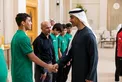 Hamdan bin Mohamed bin Zayed receives winners of UAE Wrestling Federation Cup and UAE Wrestling Clubs League for 2025–2026 season