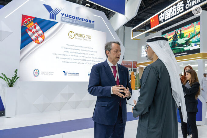 Khaled bin Mohamed bin Zayed visits IDEX 2025
