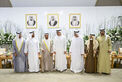 Khaled bin Mohamed bin Zayed and Saif bin Zayed attend Mohamed Faraj bin Hamoodah wedding reception