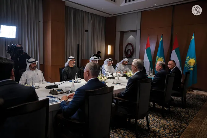 Crown Prince of Abu Dhabi meets President of Kazakhstan on sidelines of BRICS Summit