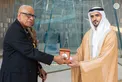 Zayed bin Mohamed bin Zayed receives President of Fiji at Wahat Al Karama
