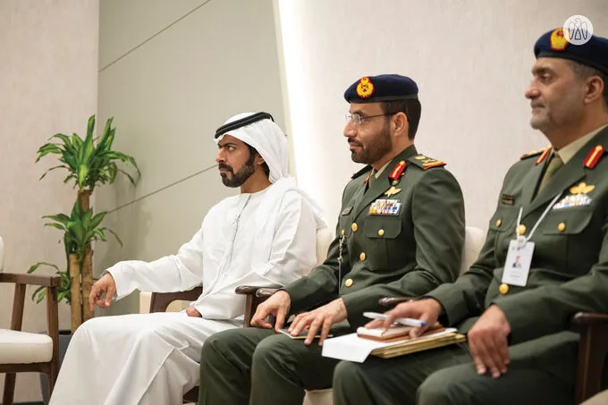 Khaled bin Mohamed bin Zayed visits IDEX 2025