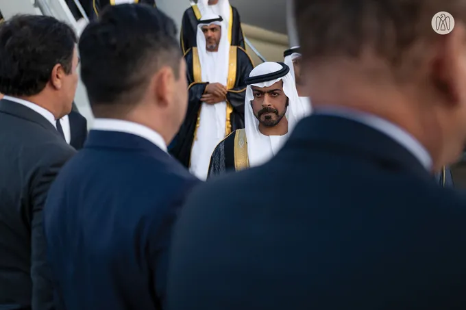 Crown Prince of Abu Dhabi arrives in Astana on official visit