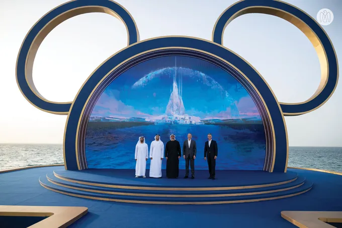 Khaled bin Mohamed bin Zayed witnesses the announcement of Disney Theme Park Resort project on Yas Island, Abu Dhabi