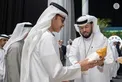 Mansour bin Zayed and Hazza bin Zayed witness the launch of the first edition of the UAE Agricultural Conference and Exhibition in Al Ain.
