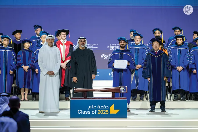 Khaled bin Mohamed bin Zayed attends Mohamed bin Zayed University of Artificial Intelligence 2025 commencement ceremony
