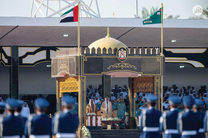 Under the patronage of the UAE President, Khaled bin Mohamed bin Zayed attends Abu Dhabi Police College graduation ceremony