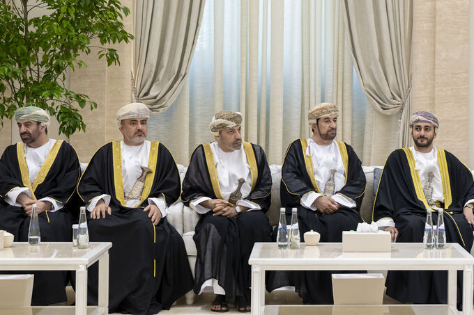 UAE President receives condolences from Rulers of Sharjah, Umm Al Qaiwain, Representative of Sultan of Oman on passing of Sheikh Tahnoun bin Mohammed