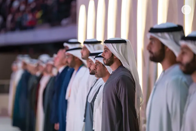 Under the patronage of Theyab bin Mohamed bin Zayed, Zayed bin Mohamed bin Zayed attends opening ceremony of Open Masters Games Abu Dhabi 2026