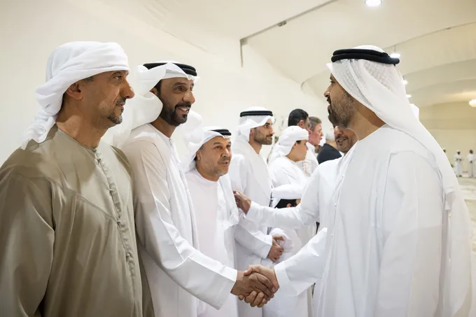Theyab bin Mohamed bin Zayed offers condolences on the passing of martyr Ismail Abdulqadir Al Mulla’s mother