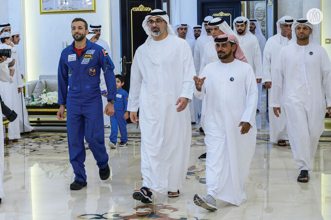 Khaled bin Mohamed bin Zayed attends reception for UAE astronaut Sultan Al Neyadi in Al Ain