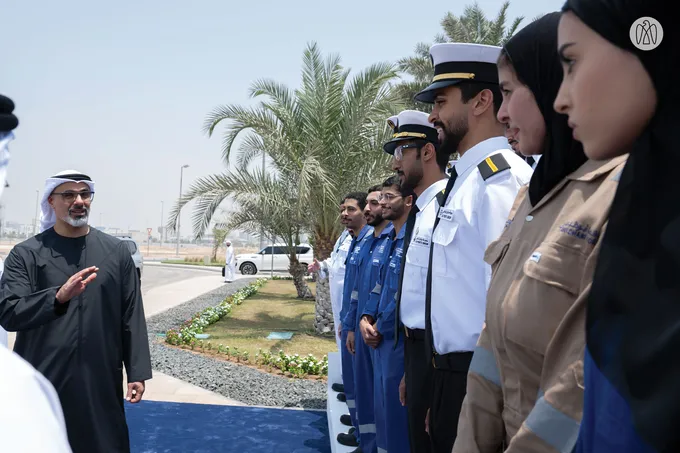 Khaled bin Mohamed bin Zayed tours new headquarters of Abu Dhabi Maritime Academy
