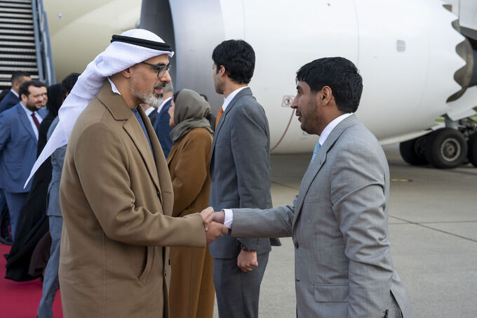 Crown Prince of Abu Dhabi arrives in Norway on official visit