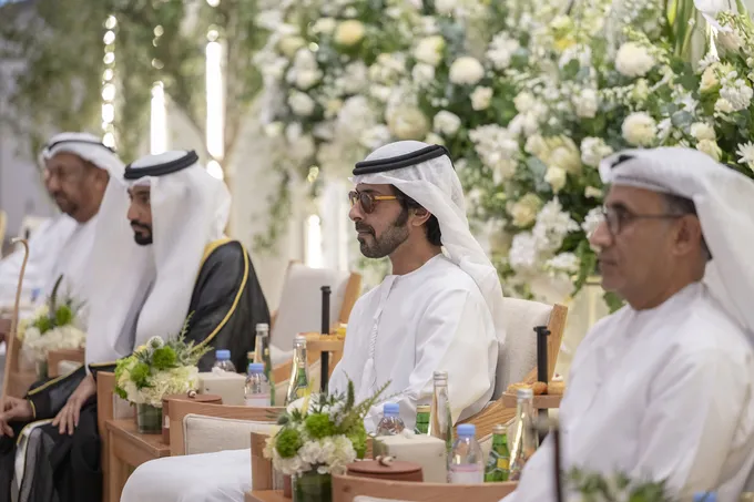 Khalifa bin Tahnoon bin Mohammed attends Ahmed Mohamed Al Dhuhouri wedding reception 