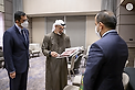 Khaled bin Mohamed bin Zayed meets UAE Embassy staff, military attaché representatives and Japan-based ADNOC employees, in Tokyo