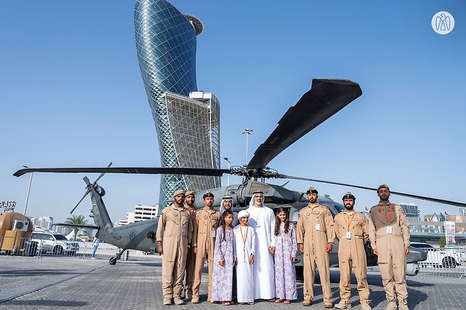 Khaled bin Mohamed bin Zayed visits IDEX and NAVDEX 2023