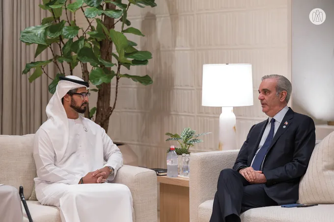 Zayed bin Hamdan bin Zayed meets President of Dominican Republic to explore opportunities for economic and investment cooperation
